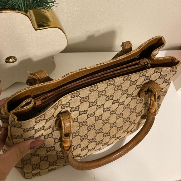 Gucci Monogram Bamboo Bag - Picture 2 of 11